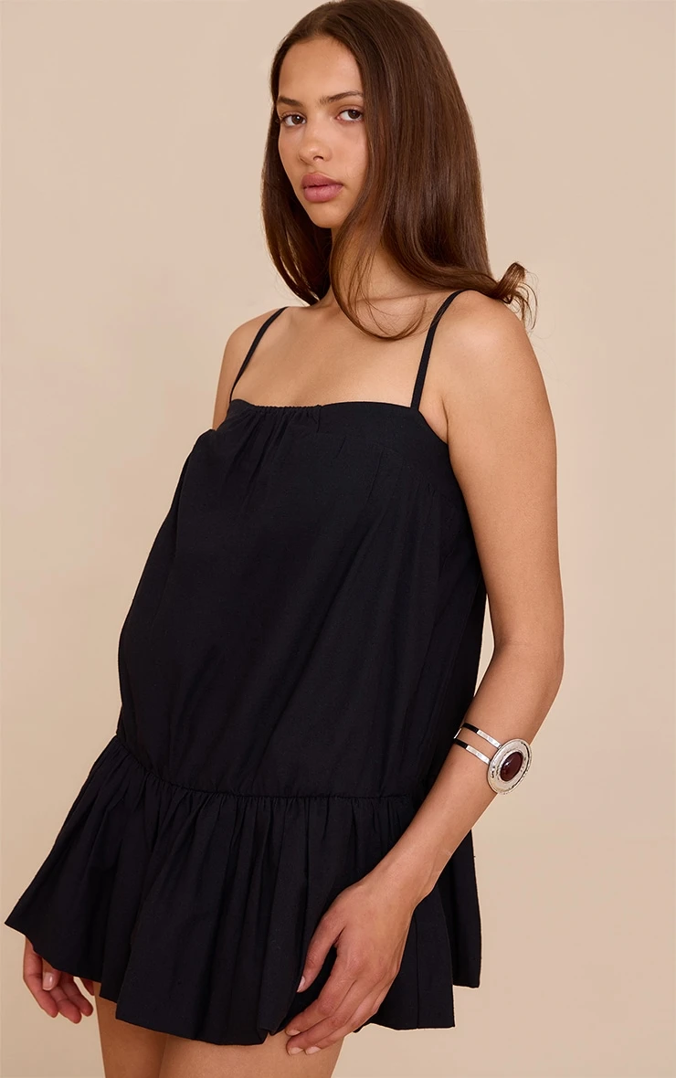 Prettylittlething Black Puff Ball Dress 1 Prettylittlething Black Puff Ball Dress