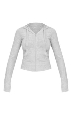 Prettylittlething Grey Marl Zip Up Fitted Track Top -Pretty Little Thing Shop 23d24076d73b7afc01c57bf308c5a0aaef03af22 CNL6877 5 grey marl zip up fitted track top