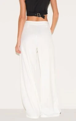 Prettylittlething White Adjustable Waistband Detail Tailored Pants -Pretty Little Thing Shop 2480311e38f952e9ea54251c8da3f50dc5a34fe0 CNM2849 3 white adjustable waistband detail tailored trousers