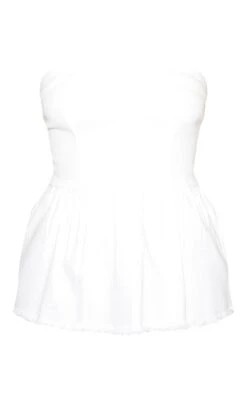 Prettylittlething White Raw Hem Peplum Bandeau Denim Top 9 Prettylittlething White Raw Hem Peplum Bandeau Denim Top -Pretty Little Thing Shop 24dab76cede52f9f7fd2271709bcbf2288ec28e2 CNM8096 5 white raw hem peplum bandeau denim top