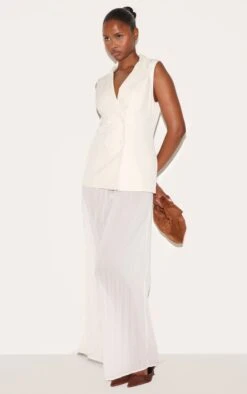 Prettylittlething Almond Woven Vest Overlay Chiffon Jumpsuit -Pretty Little Thing Shop 24db5c195285106a2e54dd054d421567820ddee4 CNL9217 3 almond woven waistcoat overlay chiffon jumpsuit