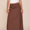 Prettylittlething Dark Chocolate Cotton Linen Look Puffball Maxi Skirt -Pretty Little Thing Shop 2529a5841b25b291e68f378ca429a409d90d5176 CNM3694 1 dark chocolate cotton linen look puffball maxi skirt