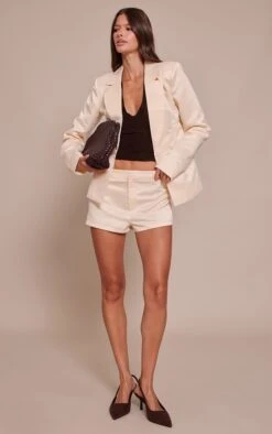 Cream Satin Longline Blazer -Pretty Little Thing Shop 258eb2208c12f3b33bddb3ae93181f63402ddecf CNO1857 3 cream satin longline blazer