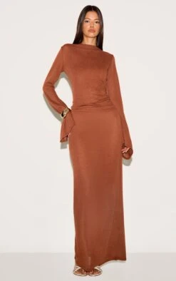 Prettylittlething Chestnut Textured Flute Sleeve Top 7 Prettylittlething Chestnut Textured Flute Sleeve Top -Pretty Little Thing Shop 259cce6d74a2b90da454d60c7736a05942078818 CNM8976 3 chestnut textured flute sleeve long sleeve top