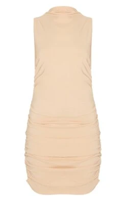 Prettylittlething Stone High Neck Ruched Bodycon Dress 9 Prettylittlething Stone High Neck Ruched Bodycon Dress -Pretty Little Thing Shop 25ea3e68eebf92d2d4b62104bb2937cd08453933 cnk1004 5