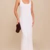 Prettylittlething White Textured Scoop Neck Maxi Dress -Pretty Little Thing Shop 25edc9f43db2a8045386b376e22deab6c57aec03 CNN0063 1 white textured scoop neck maxi dress