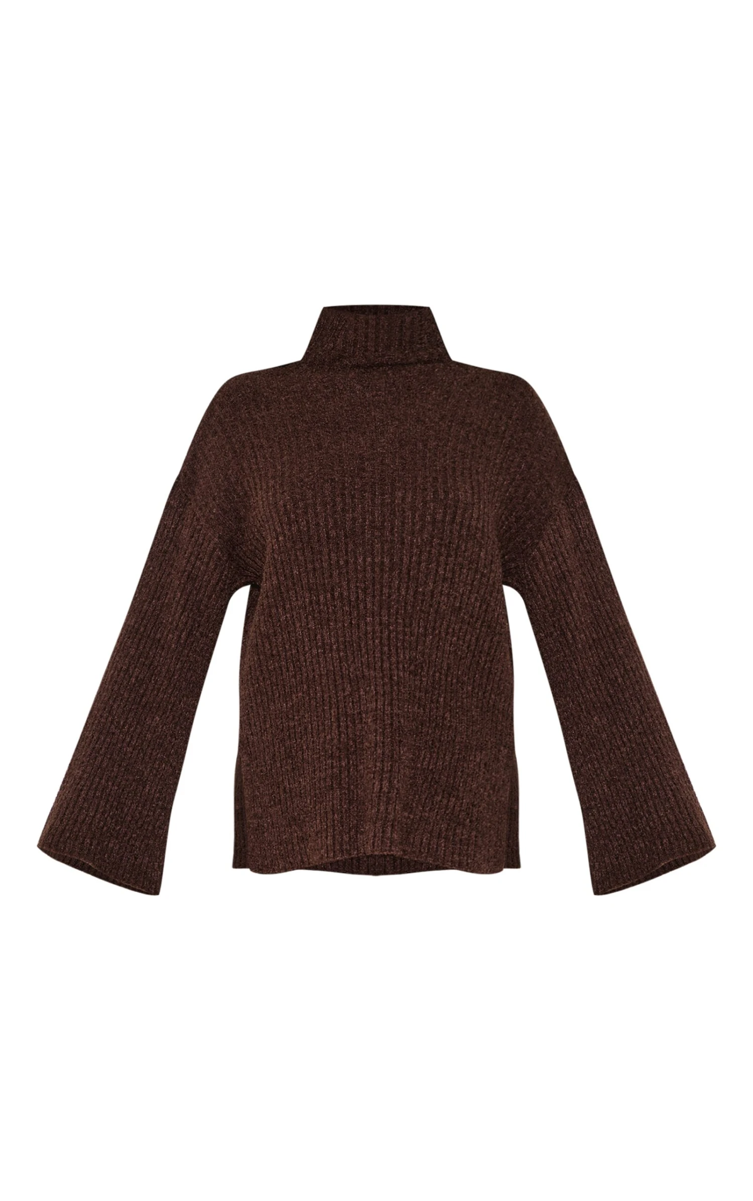 Prettylittlething Chocolate Rib Boucle Knit Oversized Sweater 5 Prettylittlething Chocolate Rib Boucle Knit Oversized Sweater - Image 5