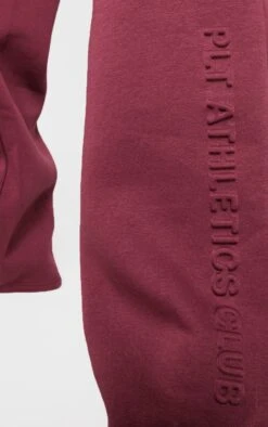 PRETTYLITTLETHING Burgundy Athletics Club Embossed Straight Leg Sweatpants 8 PRETTYLITTLETHING Burgundy Athletics Club Embossed Straight Leg Sweatpants -Pretty Little Thing Shop 2651f4cac2586ae1133ef0380e218fad1e854986 cnl3939 4