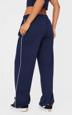 PRETTYLITTLETHING Navy Contrast Binding Wide Leg Sweatpants 7 PRETTYLITTLETHING Navy Contrast Binding Wide Leg Sweatpants -Pretty Little Thing Shop 2668789e4786ef3122ab210b9c0e81ad47b32465 CNK6437 3 prettylittlething navy contrast binding wide leg joggers