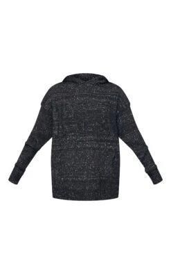 PRETTYLITTLETHING Black Space Dye Oversized Knitted Hoodie 9 PRETTYLITTLETHING Black Space Dye Oversized Knitted Hoodie -Pretty Little Thing Shop 26922a227e0a94d167455dc2148cf7bea5461988 cnj6034 5
