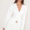Cream Tailored Cinched Waist Asymmetric Blazer -Pretty Little Thing Shop 26e9137169d494d820546547c2418182e1621d25 CNO1930 1 cream tailored cinched waist asymmetric blazer