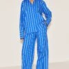Prettylittlething Blue Striped Cotton Poplin Wide Leg Pants -Pretty Little Thing Shop 2750c0745f5189eb5d52d4d7a91d0e36a59c55e2 CNN1583 1 blue striped cotton poplin wide leg trousers