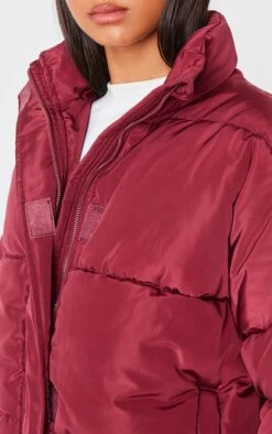 Prettylittlething Burgundy Funnel Neck Padded Jacket -Pretty Little Thing Shop 2778a175753d98b438b2f302a9d80641738fd756 cnl6399 4