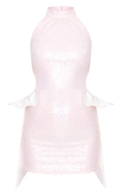 Prettylittlething Pink Sequin Cut Out Bow Detail Mini Dress -Pretty Little Thing Shop 277a7246f15d9cb41411287ceb1a060d1e2de13e cnk6965 5