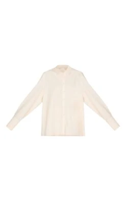 Prettylittlething Ecru Oversized Lightweight Woven Cuff Shirt -Pretty Little Thing Shop 283511c70efc09dd2301f5c1d794a97bc3c8913e CNM4674 5 ecru oversized lightweight woven cuff shirt
