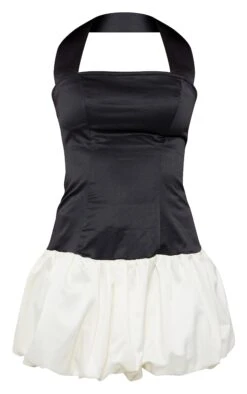 Prettylittlething Black Satin Contrast Puffball Dress -Pretty Little Thing Shop 28833b63d7cb765e7f4cfdc76a45d360b03f0403 cnk7476 5