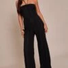 Prettylittlething Black Lace Fold Over Straight Leg Jumpsuit -Pretty Little Thing Shop 28b3e63af5fee61e799d89db72af24c7aa9c017b CNO4148 1 black lace fold over straight leg jumpsuit