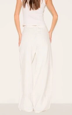 Prettylittlething Premium White Linen Drawstring Straight Leg Pants 7 Prettylittlething Premium White Linen Drawstring Straight Leg Pants -Pretty Little Thing Shop 28cb63cba335404b4e8b0b6961b4166ff576ff05 CNI7655 3 premium white linen drawstring straight leg trousers