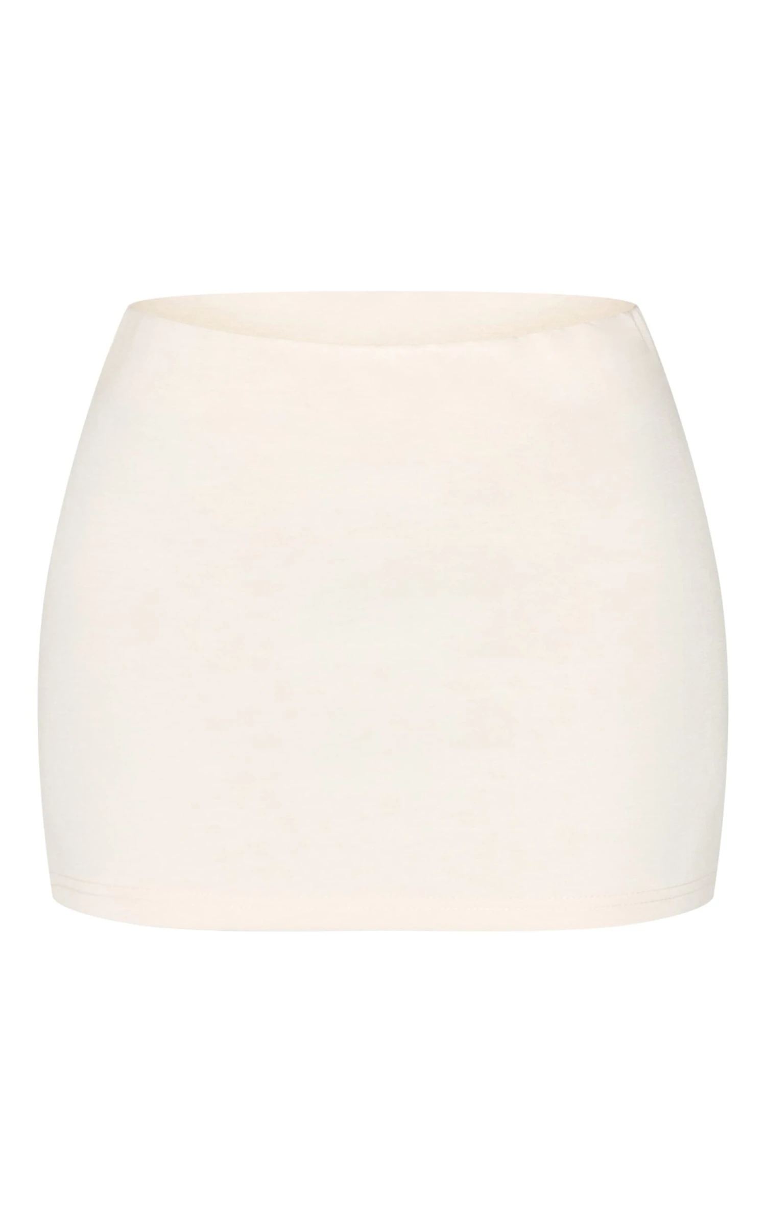 Prettylittlething Cream Soft Touch Mini Skirt 6 Prettylittlething Cream Soft Touch Mini Skirt - Image 6