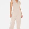 Prettylittlething Stone Woven Asymmetric Detail Vest Straight Leg Jumpsuit -Pretty Little Thing Shop 2924bb45b128d59efe413e83057058ac010a6832 cnl7232 1