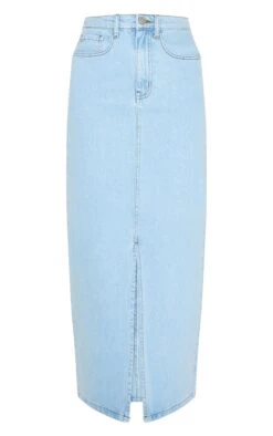 Prettylittlething Light Blue Split Denim Maxi Skirt -Pretty Little Thing Shop 2949ce52fc52e3026d0b87f6c3399cb628b361e4 CNM6035 5 light blue split denim maxi skirt