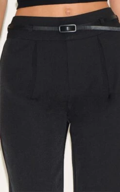 Prettylittlething Black Woven Belt Detail Capri's -Pretty Little Thing Shop 29555107c776d6a46433385225579dd0a57cf34f CNM2299 4 black woven belt detail capri s