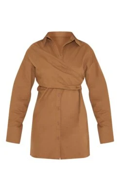 Prettylittlething Chocolate Overlay Long Sleeve Shirt Dress -Pretty Little Thing Shop 296125bf424eb5e6c6f2d8a41a6e009161c7f58f CNN3830 5 chocolate overlay long sleeve shirt dress