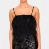 Prettylittlething Black Feather Detail Strappy Sequin Romper 10 Prettylittlething Black Feather Detail Strappy Sequin Romper -Pretty Little Thing Shop 297b58760b8545b1bae31d13b02f1f717aeed980 cnk7003 1