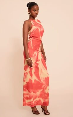 Prettylittlething Pink Abstract Printed Chiffon Ruched Maxi Dress -Pretty Little Thing Shop 29ef2596375458d979550e4732ee4eaf78493544 CNN4338 3 pink abstract printed floral chiffon ruched maxi dress