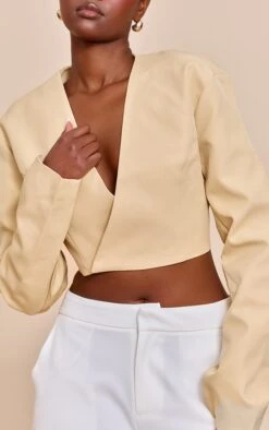 Prettylittlething Butter Yellow Wrap Waist Tie Blazer 8 Prettylittlething Butter Yellow Wrap Waist Tie Blazer -Pretty Little Thing Shop 2af73132049288c94fad202d18971b054b2d10b0 CNM5294 4 butter yellow wrap waist tie blazer