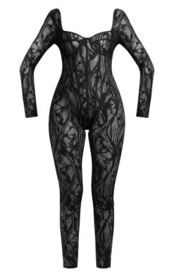 Black Lace Diamante Underwired Long Sleeve Jumpsuit -Pretty Little Thing Shop 2b4c364dc0cb052f70f73a51f5cc6af9ca80b28a cnh0612 5