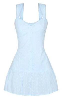 Prettylittlething Pale Blue Embroidered Button Down Sleeveless Shift Dress 9 Prettylittlething Pale Blue Embroidered Button Down Sleeveless Shift Dress -Pretty Little Thing Shop 2b5a64e709ba101b011b897b5a9a41d83cee46fa CNM3567 5 pale blue embroidered button down sleeveless shift dress
