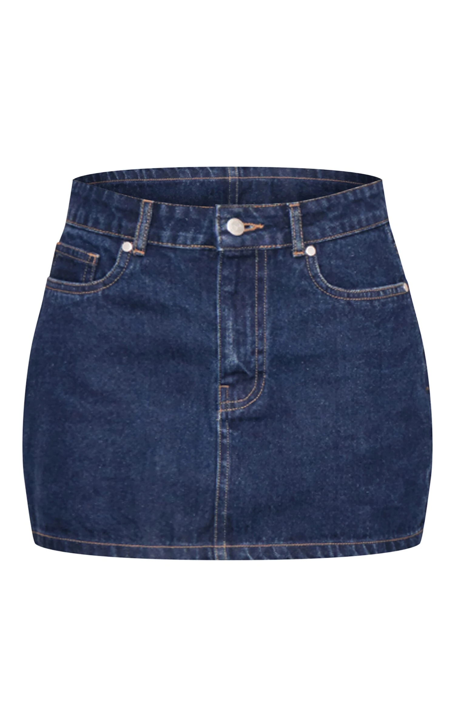 Prettylittlething Indigo Contrast Stitch Denim Mini Skirt 6 Prettylittlething Indigo Contrast Stitch Denim Mini Skirt - Image 6