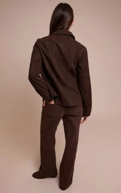 Dark Chocolate High Waist Straight Leg -Pretty Little Thing Shop 2c6de72547e61b20dd0636c73fd524339f4174c4 CNO2654 3 dark chocolate high waist straight leg