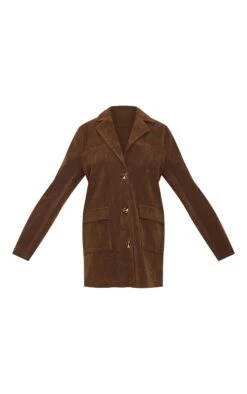 Prettylittlething Dark Brown Oversized Longline Faux Suede Blazer Coat -Pretty Little Thing Shop 2cdf523b1aa5de2ced4018a04f7a1ceda56c9ac1 cnl4532 5