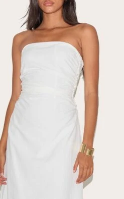 Prettylittlething White Bandeau Ruched Waist Detail Maxi Dress 7 Prettylittlething White Bandeau Ruched Waist Detail Maxi Dress -Pretty Little Thing Shop 2d6eee44f73bf078608259ccc26565b56d79afe1 CNM3540 4 white bandeau ruched waist detail maxi dress
