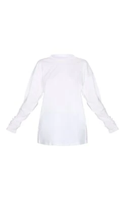 Prettylittlething White Cotton Oversized Long Sleeve T-Shirt -Pretty Little Thing Shop 2de4b7ae43d44cf2cf3edcd25798766b95b9f1a1 CMS8161 5 white cotton oversized long sleeve t shirt