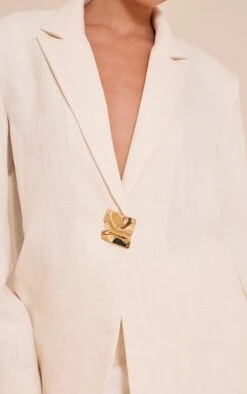 Prettylittlething Cream Button Detail Linen Look Boxy Blazer -Pretty Little Thing Shop 2eb630b7e57a9d5e6f2a5bff4a0fbb8957253dfc CNM2956 4 cream button detail linen look boxy blazer