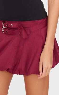 Prettylittlething Burgundy Double Belt Detail Puffball Mini Skirt -Pretty Little Thing Shop 2ec14b210ecfaa3a62e6faa952a64991b2af41e3 cnl3643 5