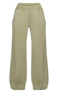 Olive Washed Wide Leg Sweatpants -Pretty Little Thing Shop 2f3b553f5e56eeffd6908cee1fcdfb71664bc8f2 CNO2599 5 olive washed wide leg joggers