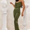 Khaki Satin Cowl Cross Back Jumpsuit -Pretty Little Thing Shop 2f86d3c9123be0c0d36b7487ad64c5ed6f97b48b cnd3526 3