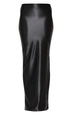 Prettylittlething Black Stretch Satin Split Side Maxi Skirt -Pretty Little Thing Shop 2f8ac769e3a191cca28f2f49e471c79b845076e6 CNF3370 5 black stretch satin split side maxi skirt