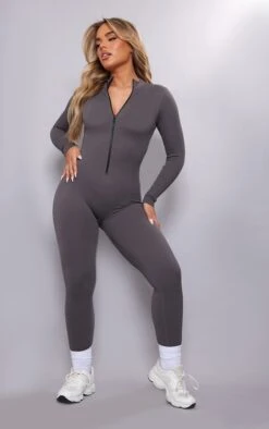 Prettylittlething Slate Grey Structured Snatched Rib Zip Jumpsuit -Pretty Little Thing Shop 2fd5bf47e640f4b5279b3abe90c188bc0989fd85 cmv4862 1