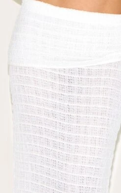 Prettylittlething White Fold Over Textured Knit Skirt -Pretty Little Thing Shop 2fee41ea549f560e3bc2977214e965046c4f10f8 CNM9209 5 white fold over textured knit skirt