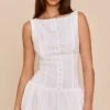 Prettylittlething White Scoop Back Button Down Shift Dress -Pretty Little Thing Shop 3126465810ffd0ae4d811ff5886c91da876332d5 CNM1545 1 white scoop back button down shift dress