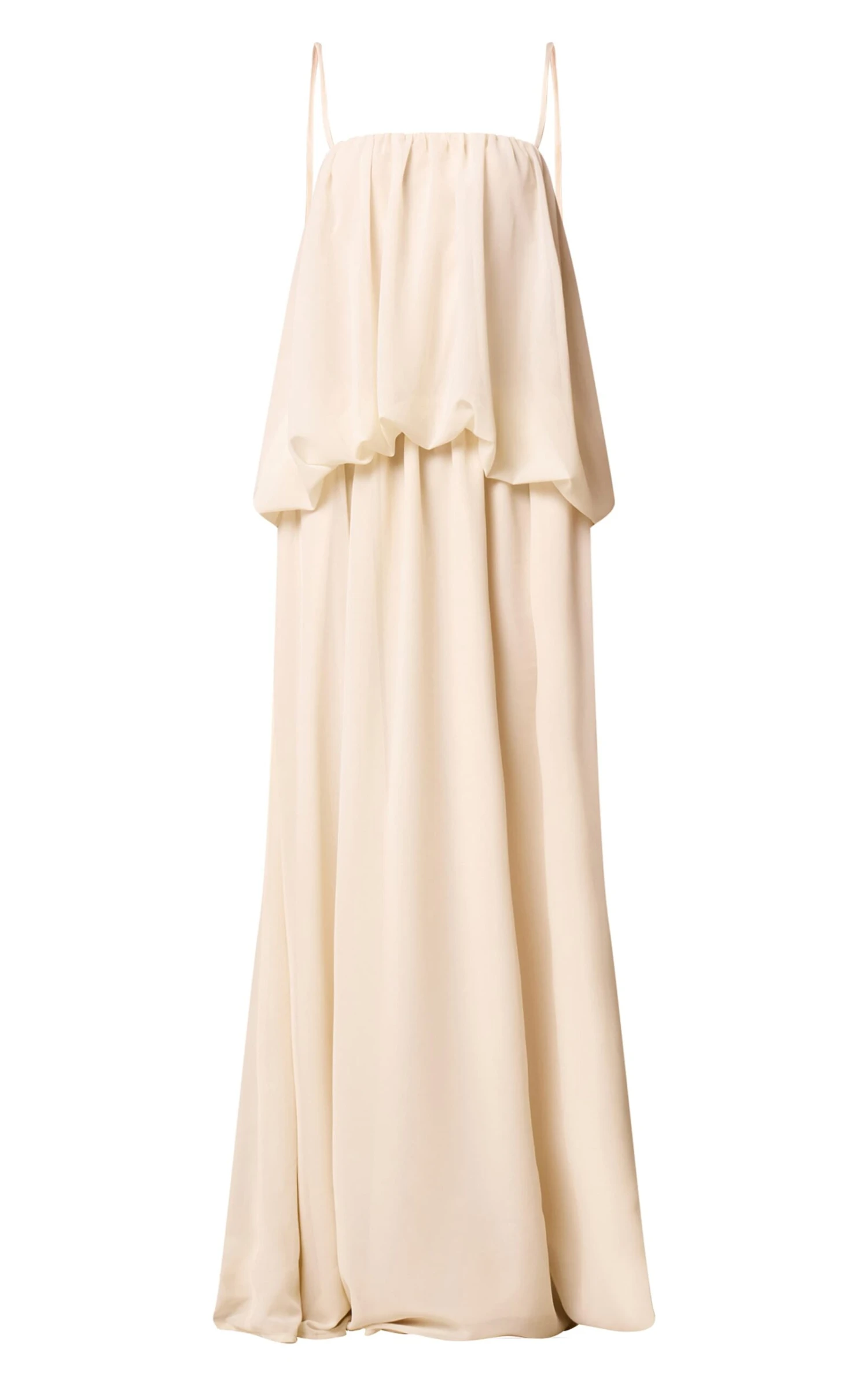 Prettylittlething Cream Chiffon Layered Puffball Maxi Dress 5 Prettylittlething Cream Chiffon Layered Puffball Maxi Dress - Image 5