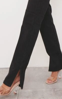 Black Split Hem Jeans -Pretty Little Thing Shop 3142376ee40946fd4f10f7757b7c6b039f7fb7e0 cmf5019 4