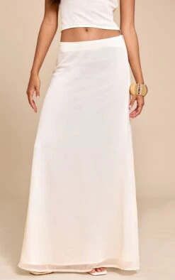 Prettylittlething Cream Chiffon Maxi Skirt -Pretty Little Thing Shop 3231662c5c4b414da06c7eeccd74caf02213abf8 CNM3915 2 cream chiffon maxi skirt