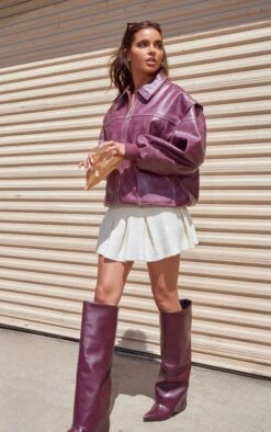 Prettylittlething Burgundy Distressed Faux Leather Oversized Longline Bomber Jacket -Pretty Little Thing Shop 326594286ddcd23ff62b8e2093463f8b73bfd924 cnj4238 3