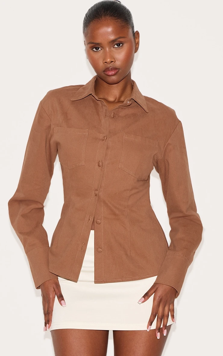 Prettylittlething Cream Soft Touch Mini Skirt 4 Prettylittlething Cream Soft Touch Mini Skirt - Image 4